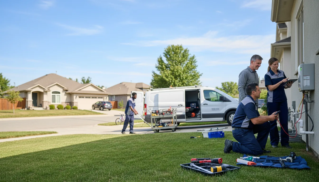 Tankless water heater service in Franklin, TX